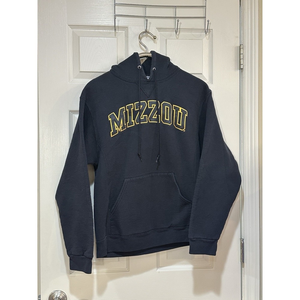 vintage russell athletic Mizzou Blk Hoodie‎ Size M